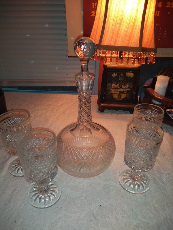 Stemmed Glass Claret//Wine Wexford Anchor Hocking Crystal