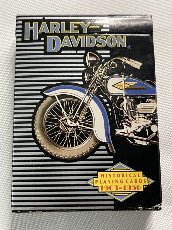 HARLEY-DAVIDSON HISTORICAL PLAYING CARDS 1903-1950 NEW SEALED 