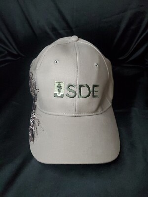SDE Fishing Light Tan Baseball Cap Hat Dri-Duck Wildlife Series New w/ Tags