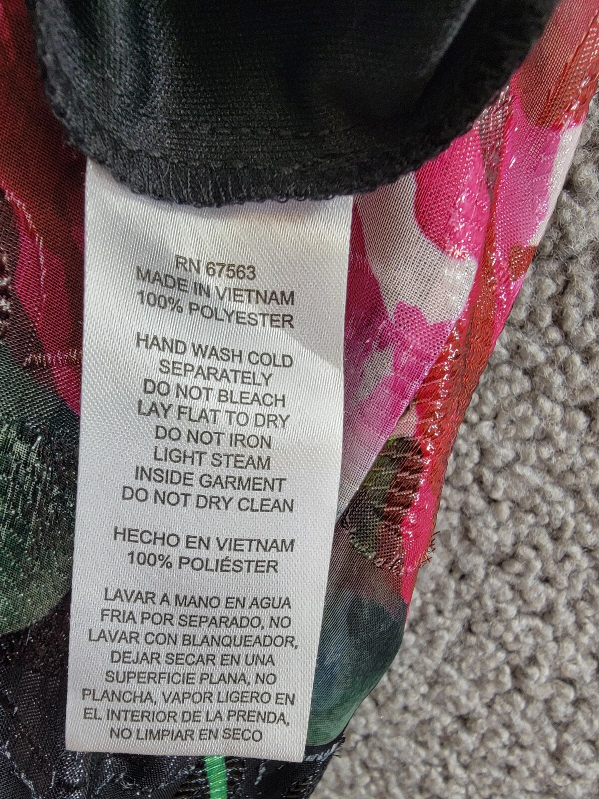 SL Fashions Floral-Print One-Shoulder Maxi Dress Womens 6 Multi Back Zip Closure - Picture 13 of 16