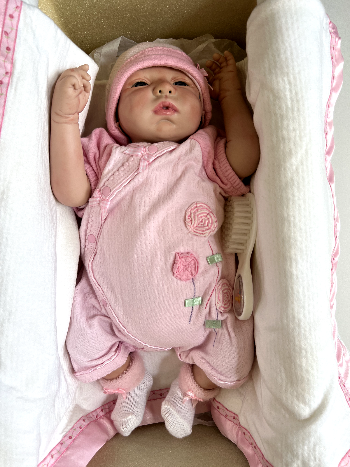 Masterpiece Gallery  Realistic Silicone Baby Doll by Artist Sheila Michael LOOK,