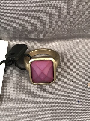 MNG By Mango Gold Tone Ring Jewelry Cocktail Purple