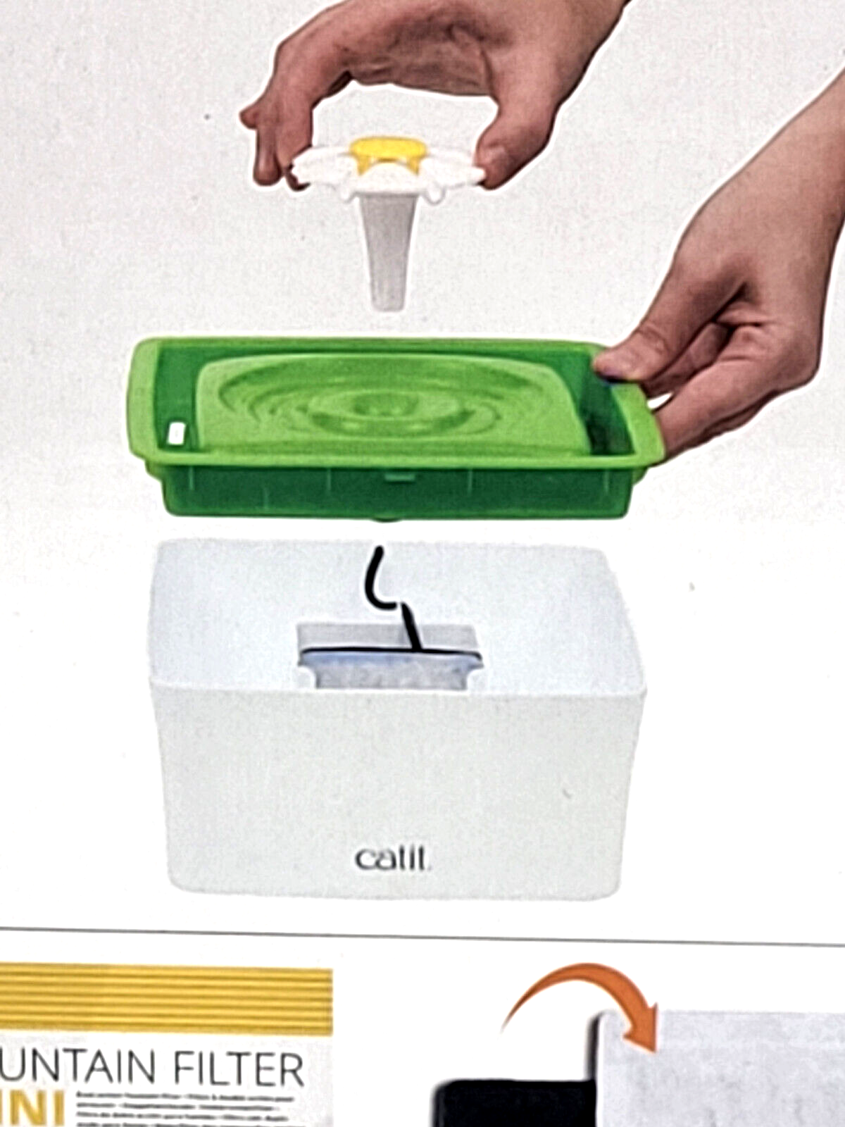 Catit Mini Flower Fountain Automatic Filtering Cat Water Bowl 1.5 Liter