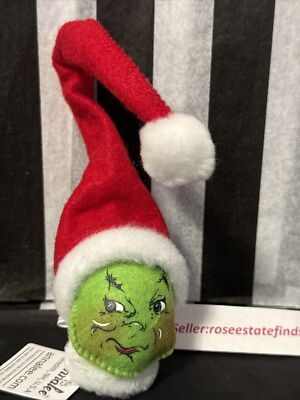 Annalee Grinch Plush Head PIN  You're A Mean One  3 