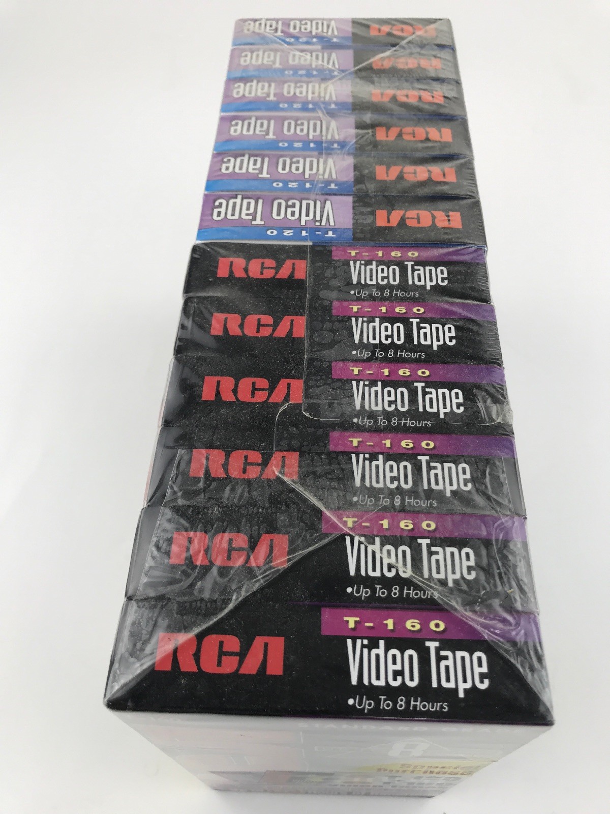 Pack of 12 RCA VHS Blank Video Tapes - T-120 & T-160 - New & Sealed