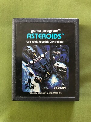 NICE VINTAGE 1981 ASTEROIDS ATARI 2600 GAME CARTRIDGE 80S 