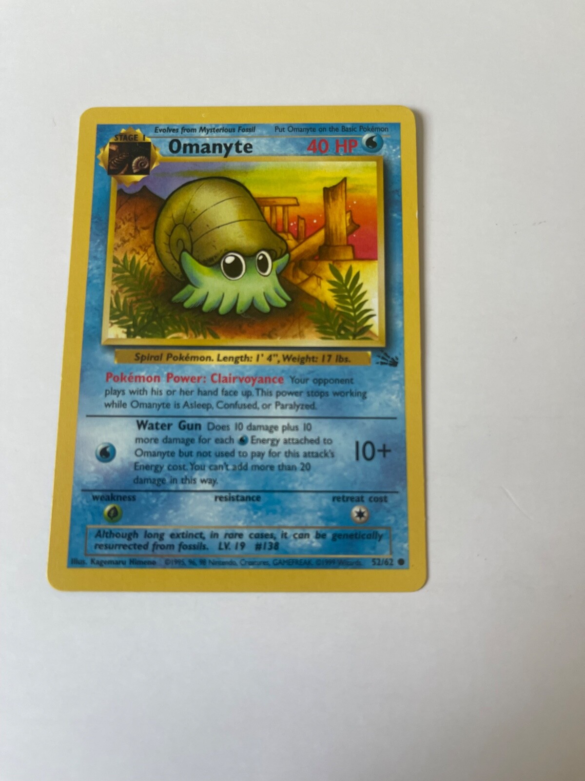 Pokémon TCG Pokémon Omanyte Omanyte Common Regular