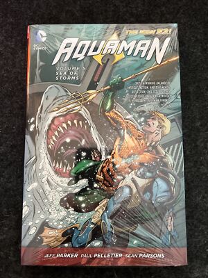 Aquaman #5 Sea of Storms (DC Comics 2015 Hardcover) BRAND NEW / SEALED