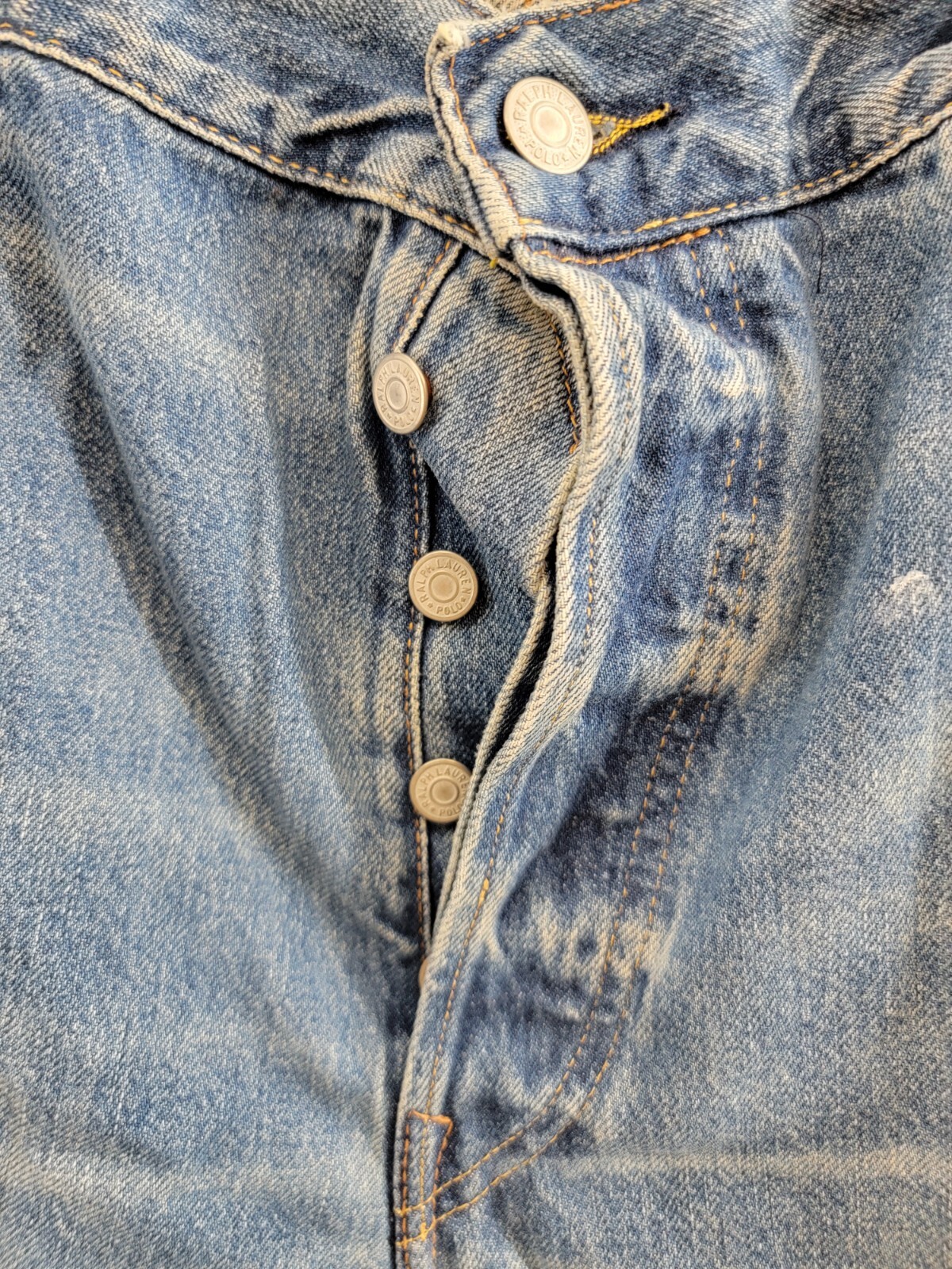 Polo Ralph Lauren Heritage Straight-Fit Distressed Jeans Men's 38x32 Habana~ - Picture 10 of 22