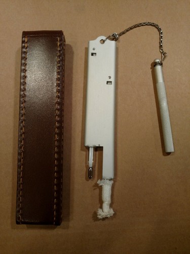 Vintage Weksler Sling Psychrometer in Original Crush-proof  Leather Case