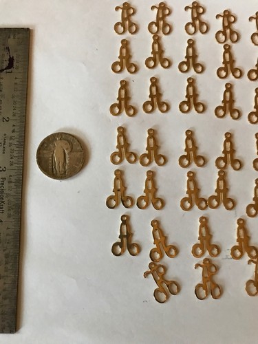 38 Vintage Gold Plate Initals A R Look
