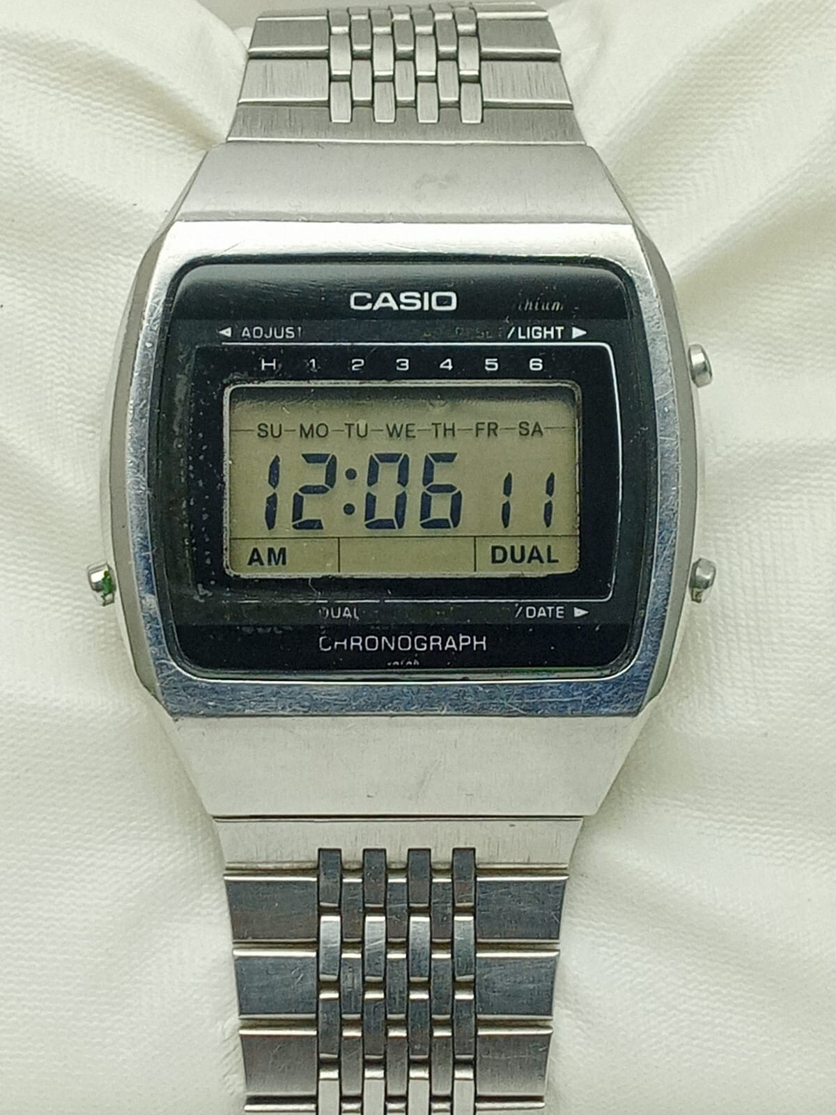 【70‘s Vintage 】CASIO 50QS-17 three eyes Vintage Casio 50QS-17 3 BUTTON Led Digital Watch Fully