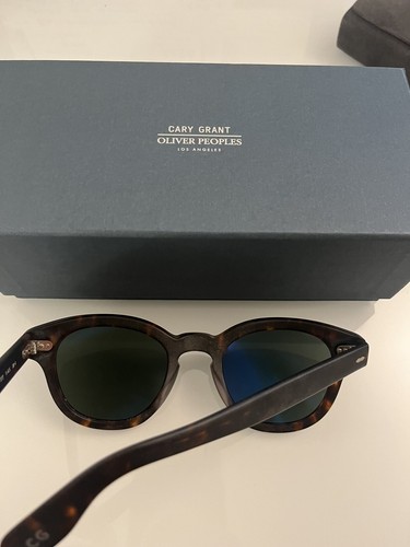 Pre-owned Oliver Peoples Cary Grant Sun 48mm Sable Tortoise Msrp$542 Chris Hemsworth's Fav In Gray