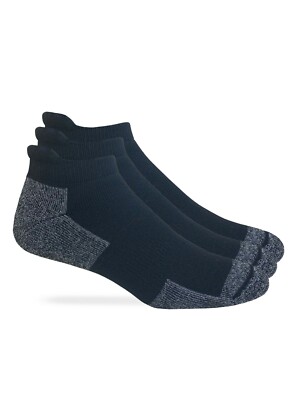 Carolina Ultimate Mens Ultra Dri Low Cut Heel Tab Athletic Socks 3 Pair Pack