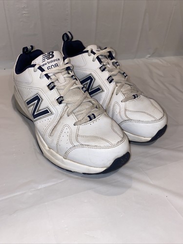 New Balance 608 Sneakers Shoes White Blue MX608WN5 Mens Size