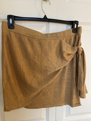 L*SPACE Anthro Skirt Vagabond Faux Tie Waist Beach Resort Coastal Sz XL NWT