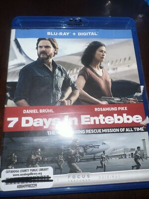 7 Days in Entebbe Blu-ray]DVD Widescreen,Subtitled,NTSC Ex Library Very Clean G1