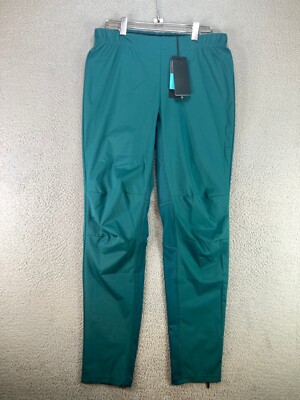 Rossignol Base Layer Women Large Green Leggings Ski Lounge Ankle Zip Performance