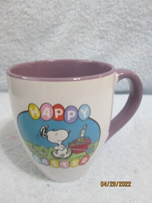 Peanuts Snoopy Happy Easter Mug 16 Oz. New No Box Or Tag