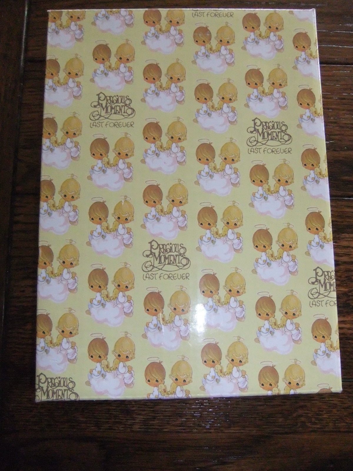 Precious Moments Vinyl Photo Frame - Girl Riding Bike - 1993 New in Box