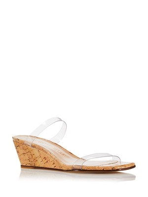 Женские босоножки STUART WEITZMAN на пробковой танкетке Aleena Wedge Slide 10.5 B