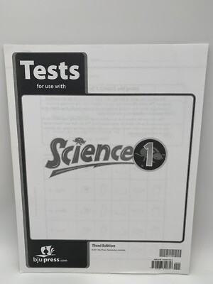Bob Jones Science 1- Student Tests (3rd Edition) 1st Grade - NEW