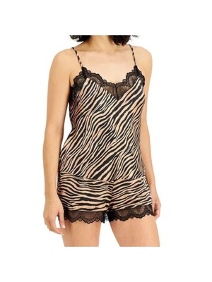 

INC Intimates Бежевые шорты для сна с животным принтом, Бежевый