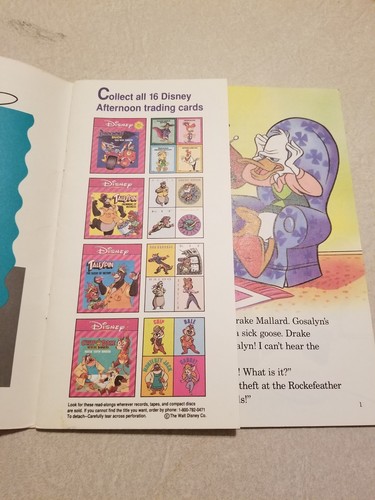 Disney Darkwing Duck High Wave Robbery Read Along Book ONLY FREE SHIPPING