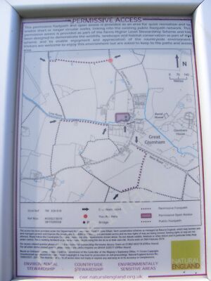 Photo 12x8 Stewardship Scheme Map Great Glemham Off Chapel Lane(Close up c2011