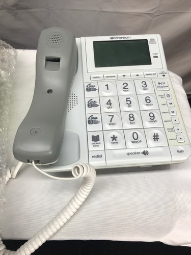 Emerson EM-2655 Speakerphone Digital Answering System Corded Phone