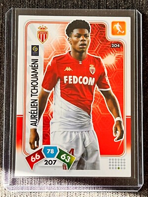PANINI ADRENALYN XL FOOT 2020/2021 AURELIEN TCHOUAMENI # 198 MONACO ROOKIE NEW