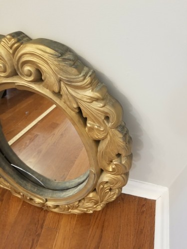 Antique/Vintage Stunning Mirror w/ crack26inches in height