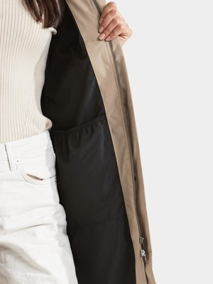 DIDRIKSONS DIDRIKSONS DAMEN MANTEL PARKA LOVA WNS COAT 3 BEIGE WINDDICHT WASSERDICHT