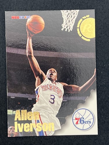 1996 96-97 NBA Hoops Allen Iverson #295, RC Rookie Philadelphia 76ers , HOF