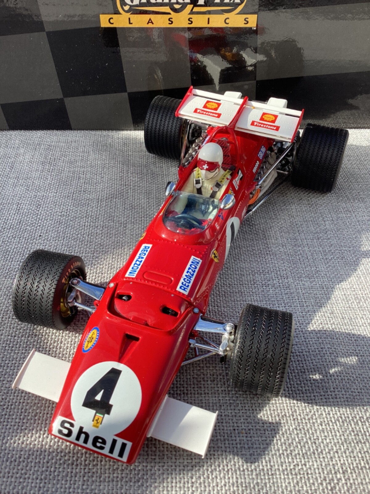 1:18 Ferrari 312B 1970. British GP #4. Clay Regazzoni. Exoto 1:18 Ferrari 312B 1970. British GP #4. Clay Regazzoni. Exoto