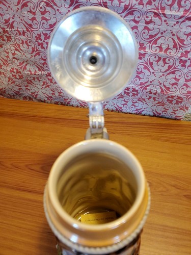 NEW Small German Zoller DEUTSCHLAND Grafenwohr Beer Stein Pewter Lid Vintage Vtg