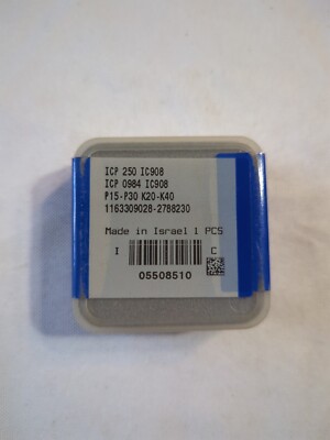 Qty.1 Iscar ICP 250 ICP 0984 IC908 Carbide Insert (B4)