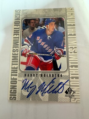 1998-99 SP Authentic Sign of the Times Manny Malhotra