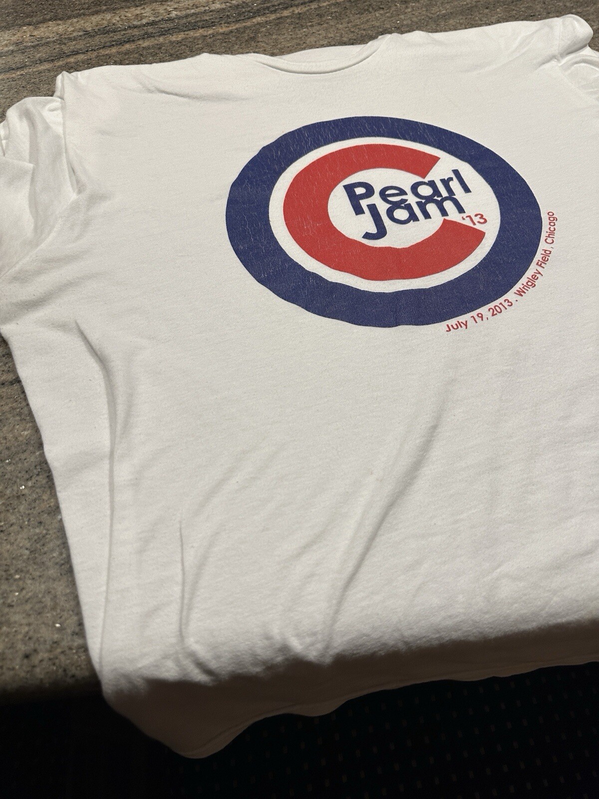 2013 Pearl Jam 3XL Wrigley Field Chicago Cubs T Shirt