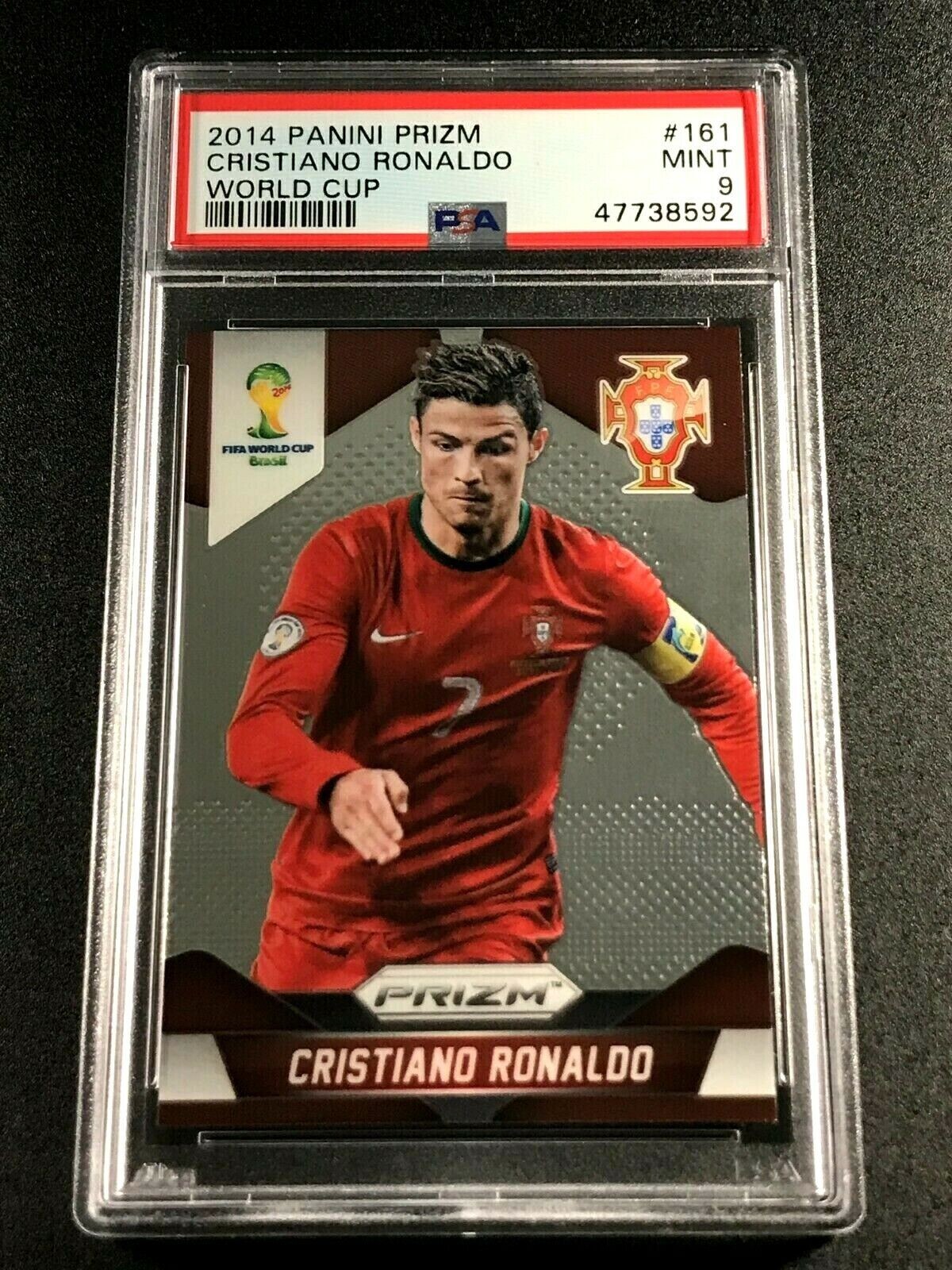 Cristiano Ronaldo 2014 Prizm WC プリズム版 Cristiano Ronaldo 2014 Panini Prizm World Cup Card #161 PSA