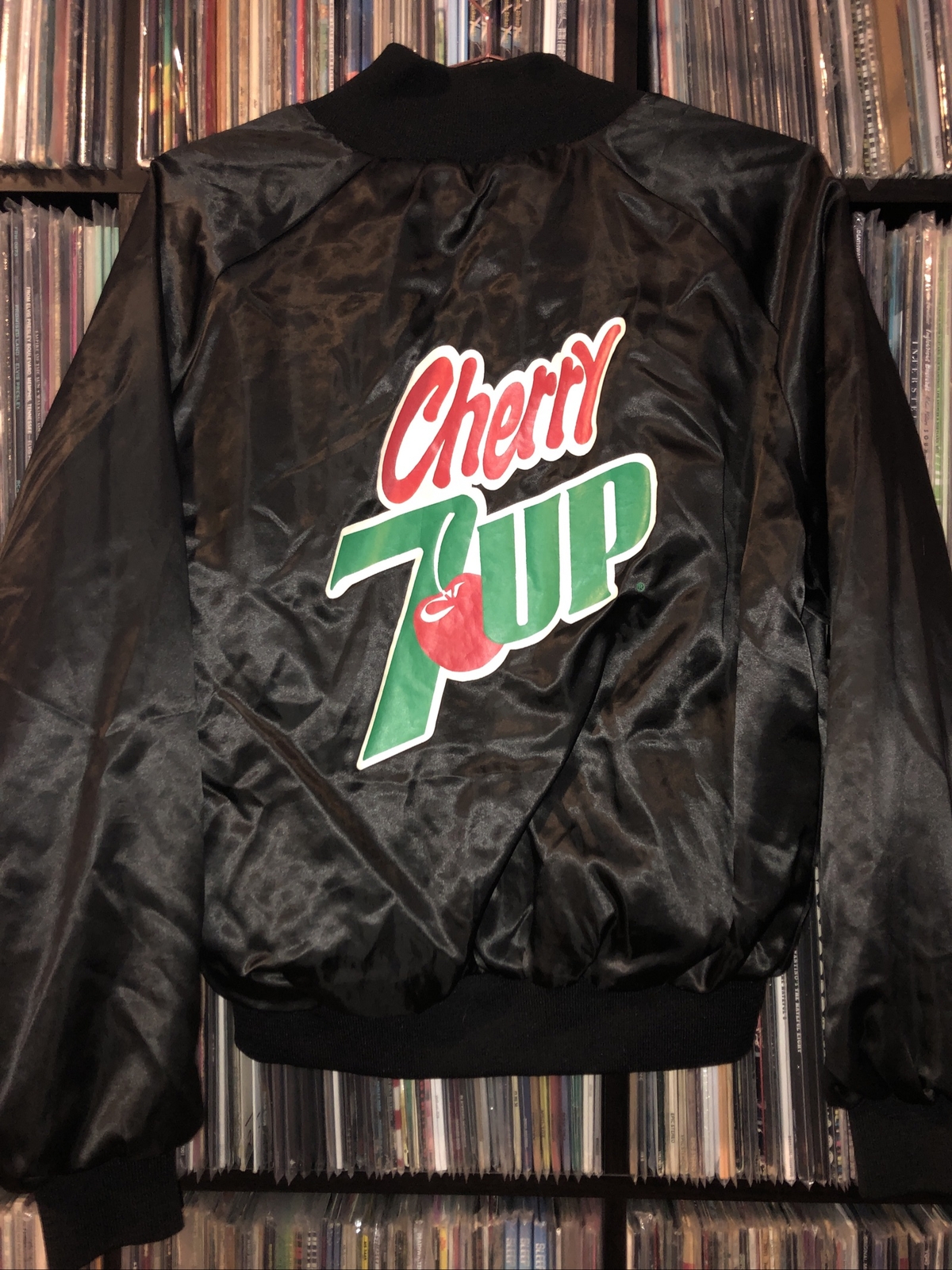 Rare 70's/80's Era Cherry 7up Logo Satin Jacket Official Sz Rare 70's/80's Era Cherry 7up Logo Satin Jacket Official Sz