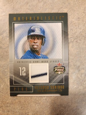 2003 FLEER FOCUS JE MATERIALISTIC GAME JERSEY #MP-AS ALFONSO SORIANO 165/250