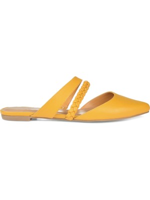 

JOURNEE COLLECTION Женские желтые шлепанцы со змеиной кожей Olivea Almond, Желтый, OLIVEA-SLIDE