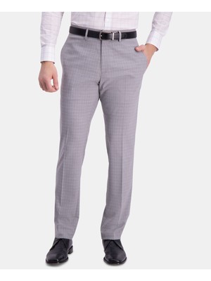 

REACTION KENNETH COLE Мужские серые эластичные брюки узкого кроя, Серый, KD80019