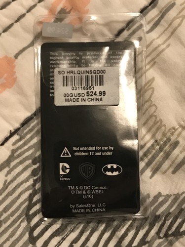 NEW Spencer’s Batman Harley Quinn Plugs Size 00 DC Comics