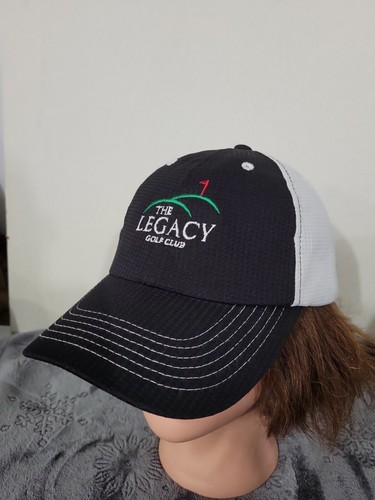 THE LEGACY GOLF CLUB Black White Mesh Adjustable Ball Cap Hat | eBay