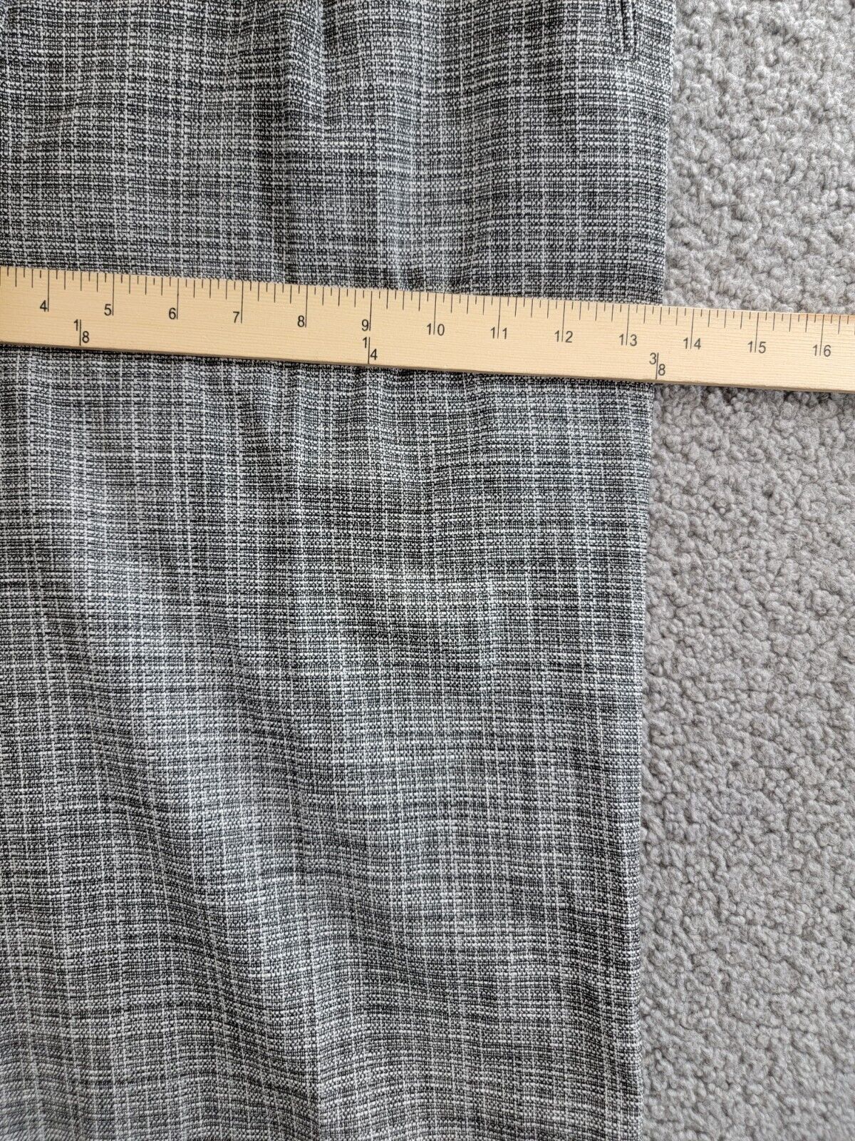 KARL LAGERFELD PARIS Plaid Side-Stripe Wide-Leg Pants Women's 10 Gray Multi - Picture 6 of 19