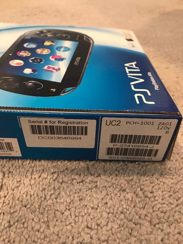 Ps Vita (Box Only) Black PCH 1001 psvita Playstation Portable. Box only