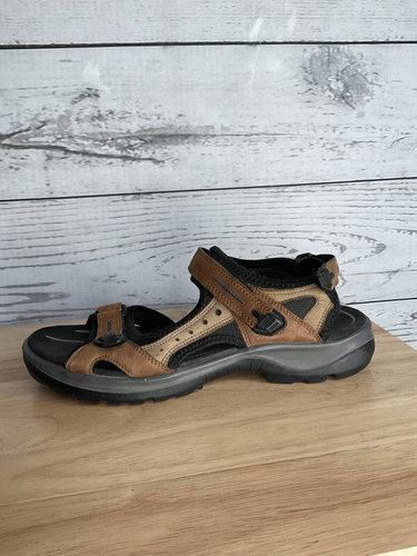 Ecco Yucatan Women’s 10-10.5  EUR 41 Sport Sandals Outdoor Hiking Brown Leather