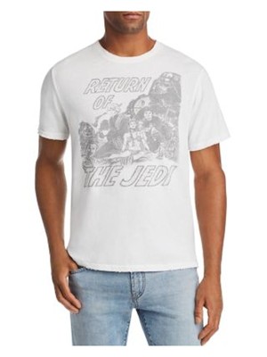 

JUNK FOOD Мужская белая футболка классического кроя с короткими рукавами и рисунком, Белый, S3573-MKT1124D